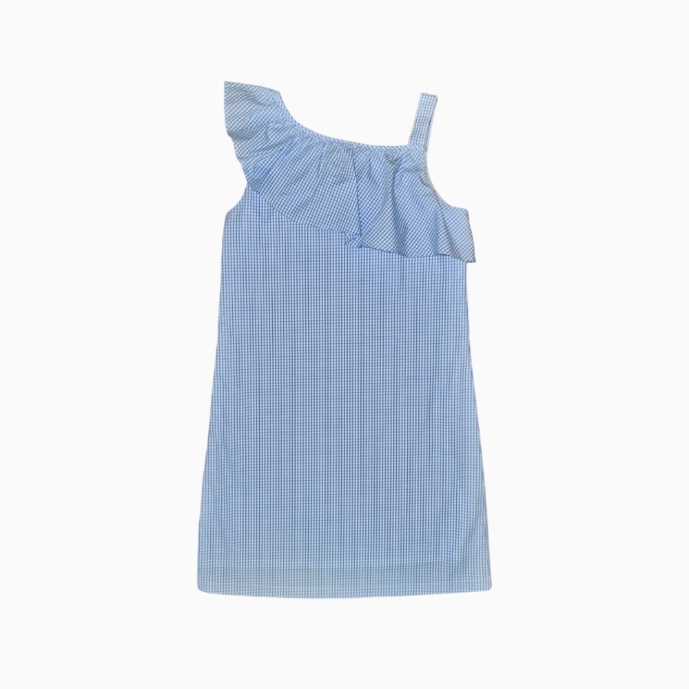 Brown Bowen Company Size 12 Millie Ruffle Dress Seaisland Seersucker One Should
